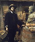 Famous Jean Paintings - The Sculptor Jean Carries in his Atelier